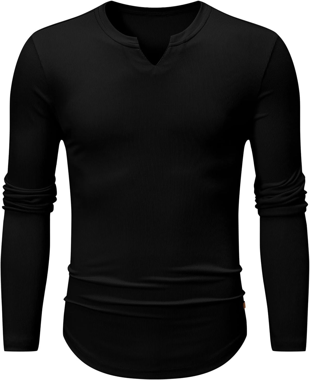 Men's Ribbed V-Neck Muscle Shirt