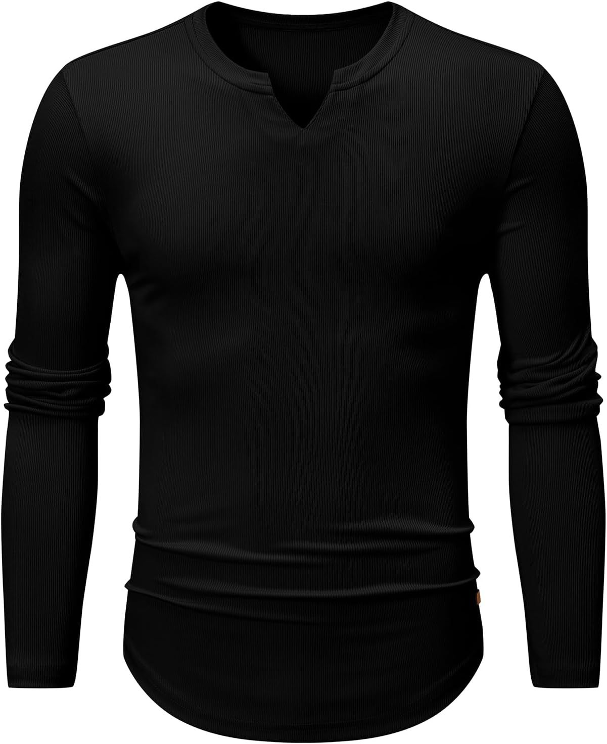 Men's Ribbed V-Neck Muscle Shirt