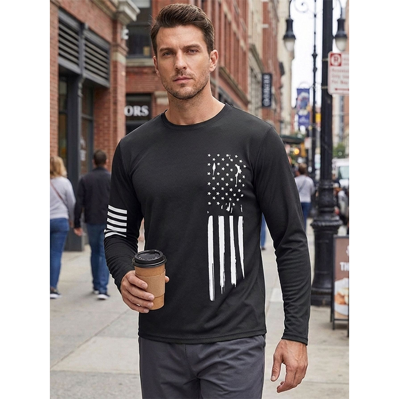 Men's Graphic Quick-Dry Athletic Shirt
