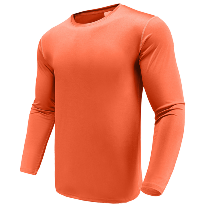 Fitted Long Sleeve Crew Neck Shirt