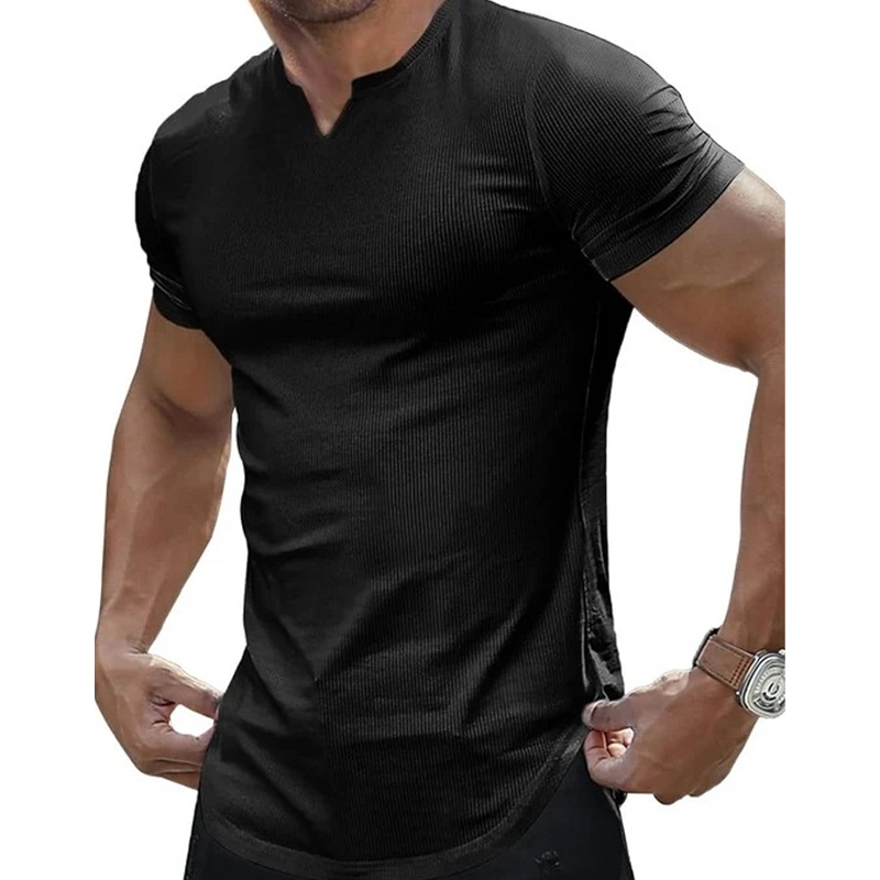Men's Longline V-Neck Athletic Tee
