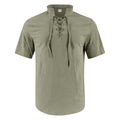Men's Linen Stand Collar Casual Shirt