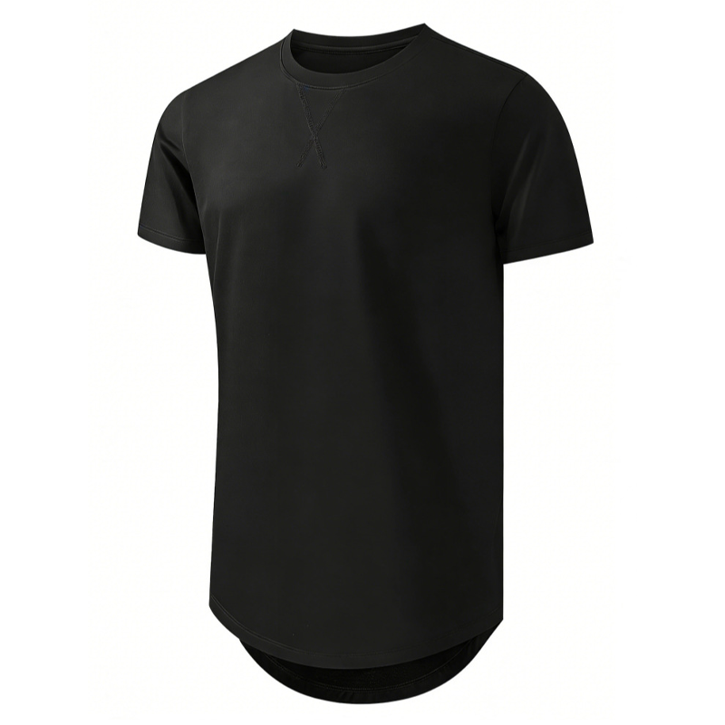 Men's Longline Slim Fit Cotton Tee