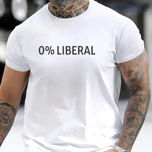 Men's 0% Liberal Cotton Graphic Tee