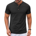 Men's Slim Fit Button Henley Tee