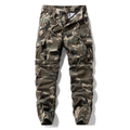 Men's Camo Cotton Cargo Jogger Pants