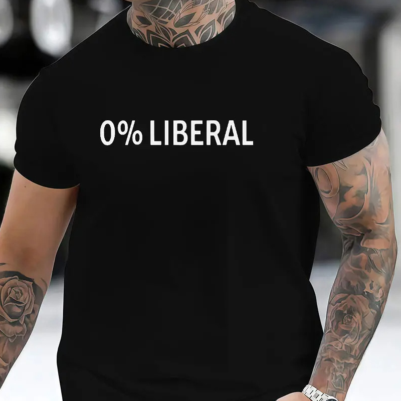 Men's 0% Liberal Cotton Graphic Tee