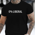 Men's 0% Liberal Cotton Graphic Tee