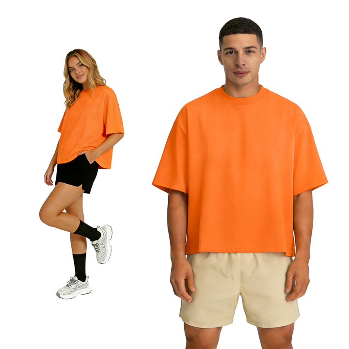 Drop Shoulder Relaxed Fit Casual T-Shirt