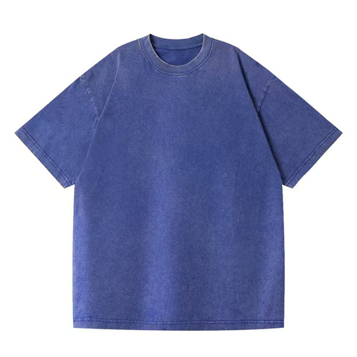 Vintage Distressed Oversized Drop-Shoulder Tee
