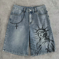 Men's Liberty Graphic Denim Shorts