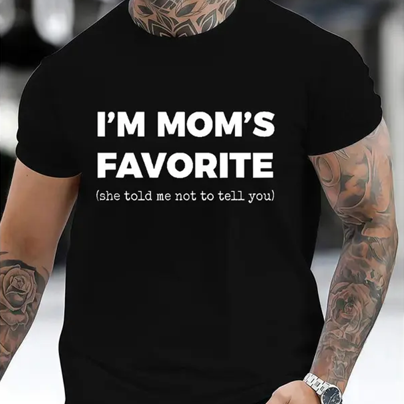 Men's Mom's Favorite Cotton Graphic Tee