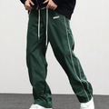 Men's Side-Stripe Wide-Leg Pants