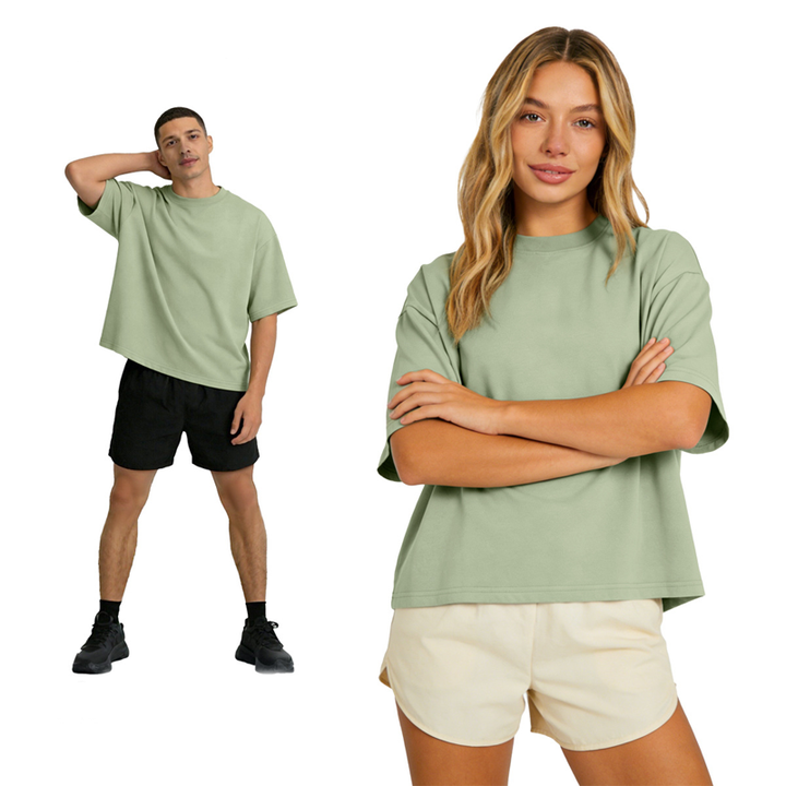 Drop Shoulder Relaxed Fit Casual T-Shirt