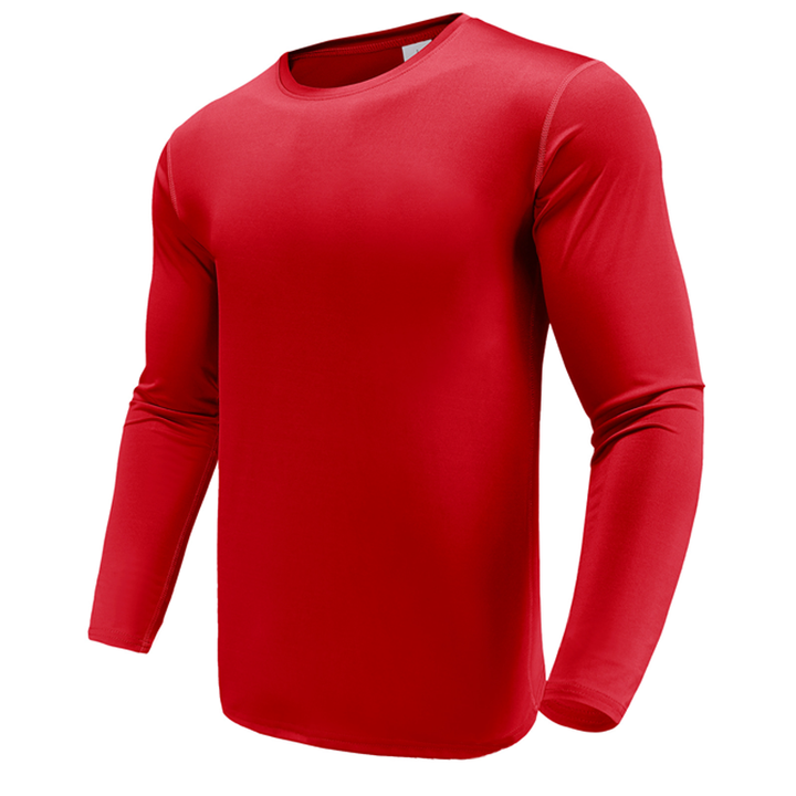 Fitted Long Sleeve Crew Neck Shirt