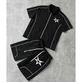 Men's Star Zip Shirt & Shorts Set