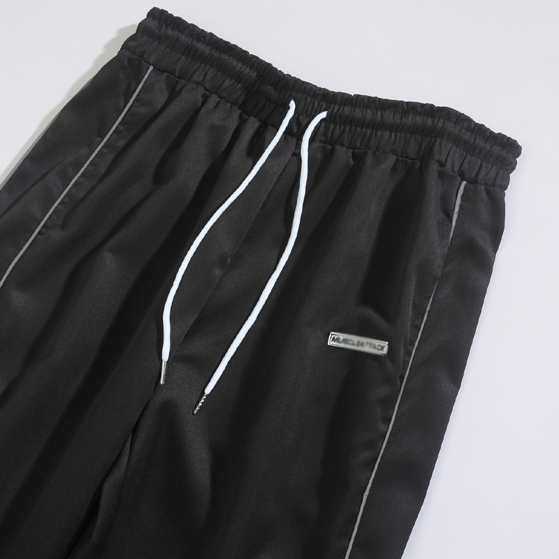 Men's Side-Stripe Wide-Leg Pants