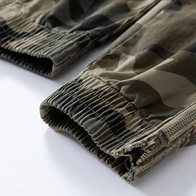 Men's Camo Cotton Cargo Jogger Pants