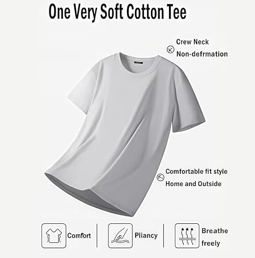 Men's Casual Graphic Cotton T-Shirt