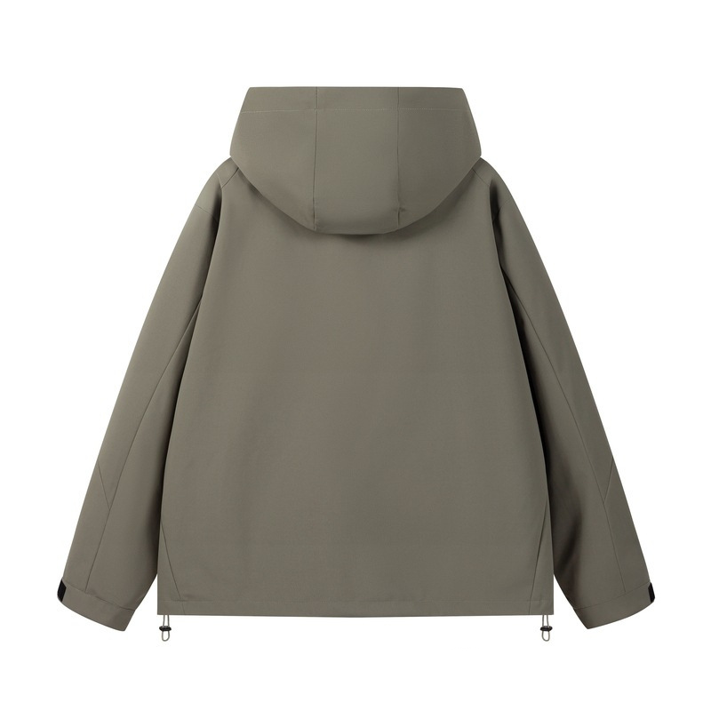 Oversized Hooded Windbreaker Jacket