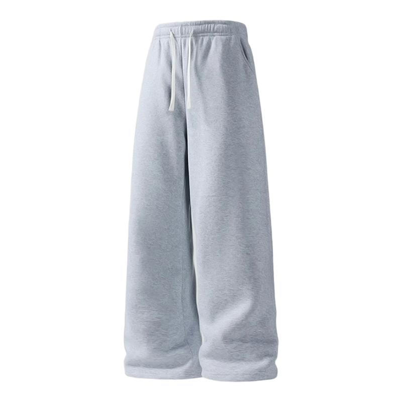Loose-Fit Straight-Leg Drawstring Pants