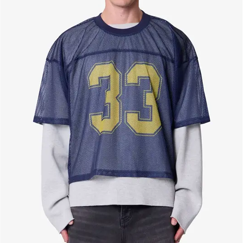 Oversized Football Mesh Jersey Shirt