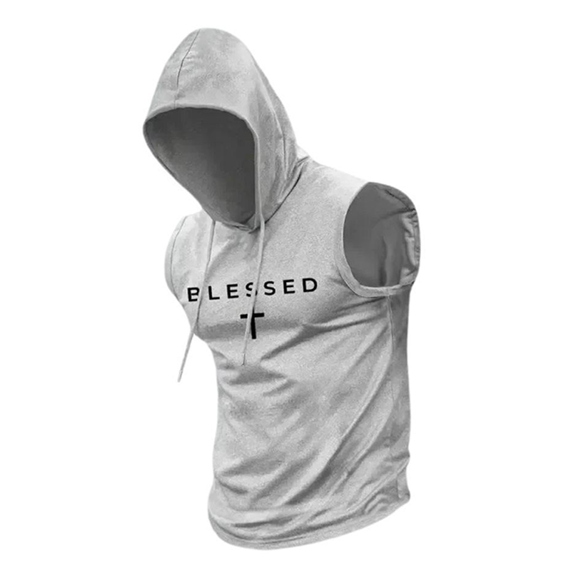 Men's Hooded Gym Vest