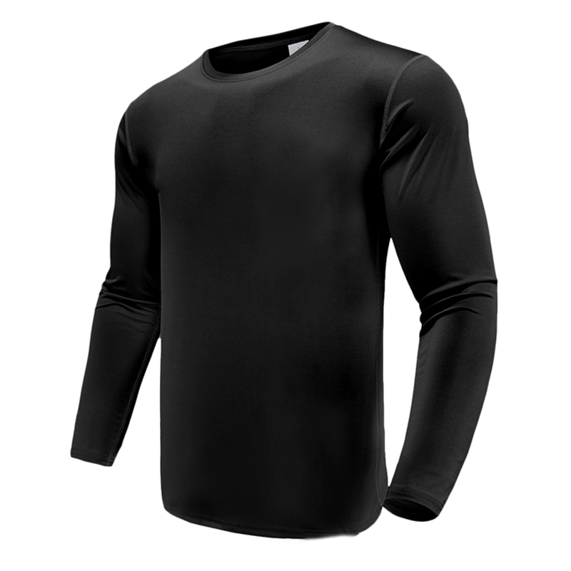Fitted Long Sleeve Crew Neck Shirt