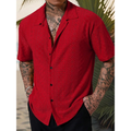 Men's Textured Knit Beach Shirt