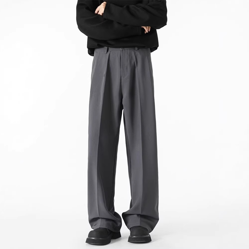 Regular Fit Button-Fly Trousers