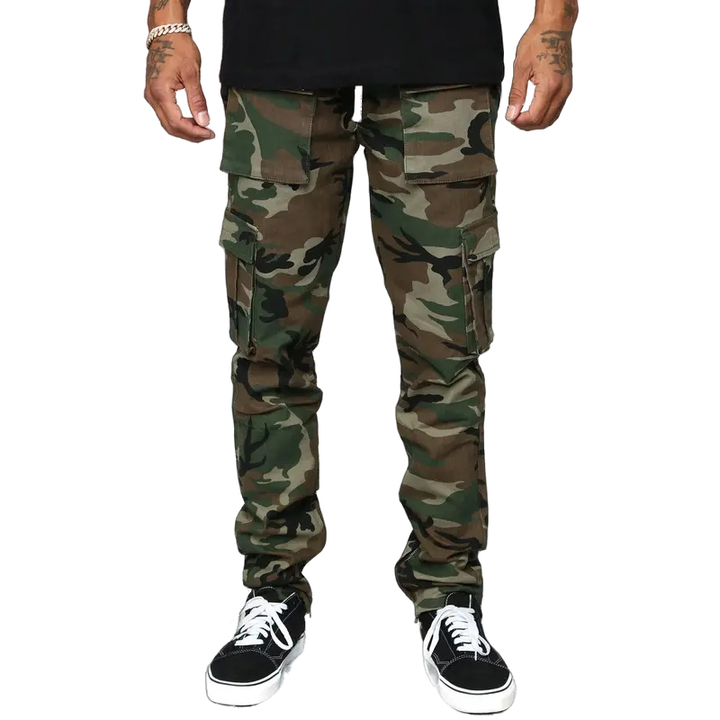 Slim Multi-Pocket Utility Cargo Pants
