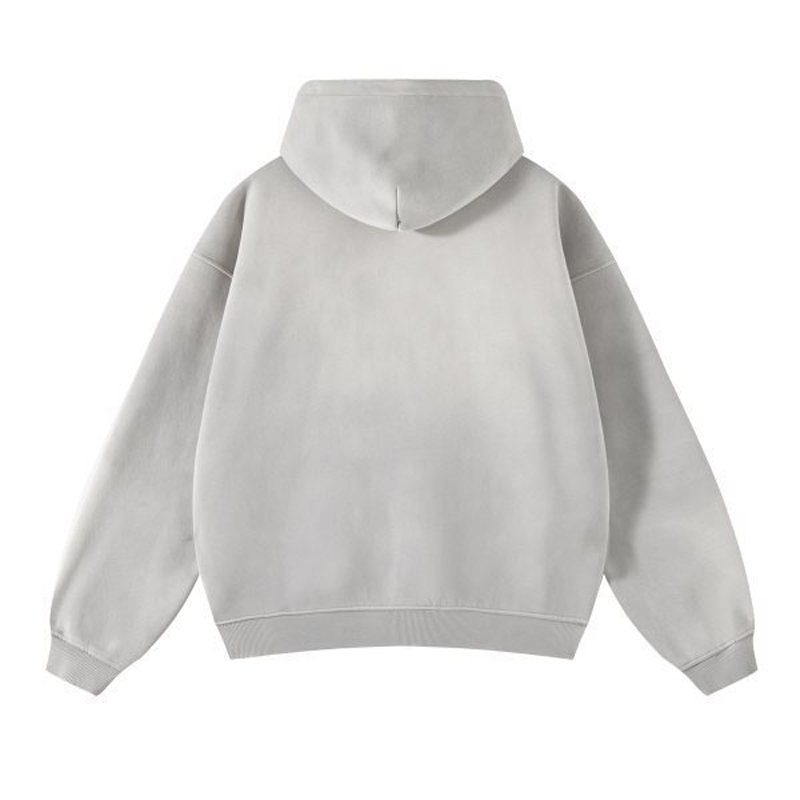 Vintage Washed Oversized Zip Hoodie