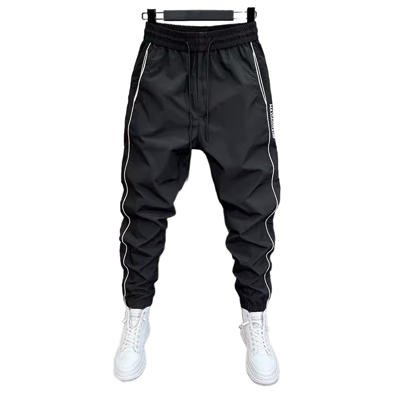 Side-Stripe Drawstring Jogger Pants