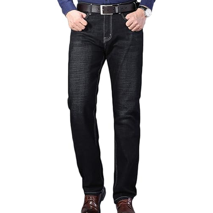 Classic Straight-Leg Denim Jeans