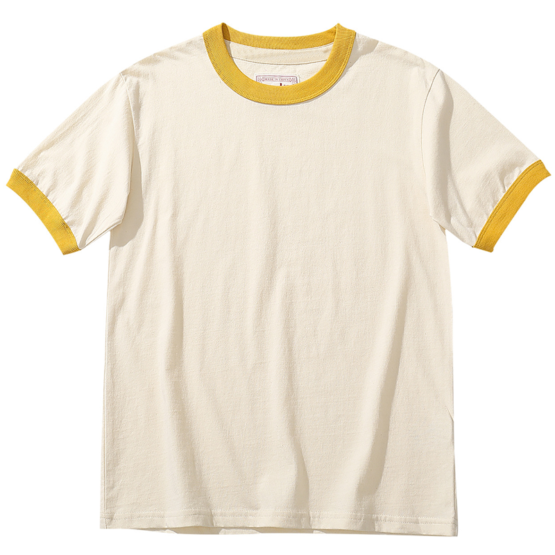 Cropped Fitted Crew Neck Tee