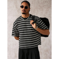 Men's Striped Streetwear T-Shirt