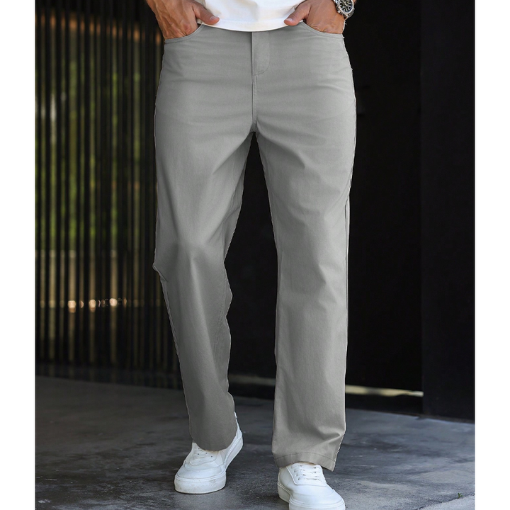 Relaxed Wide-Leg Casual Pants