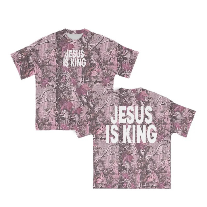 Jesus Is King Camo Graphic Tee
