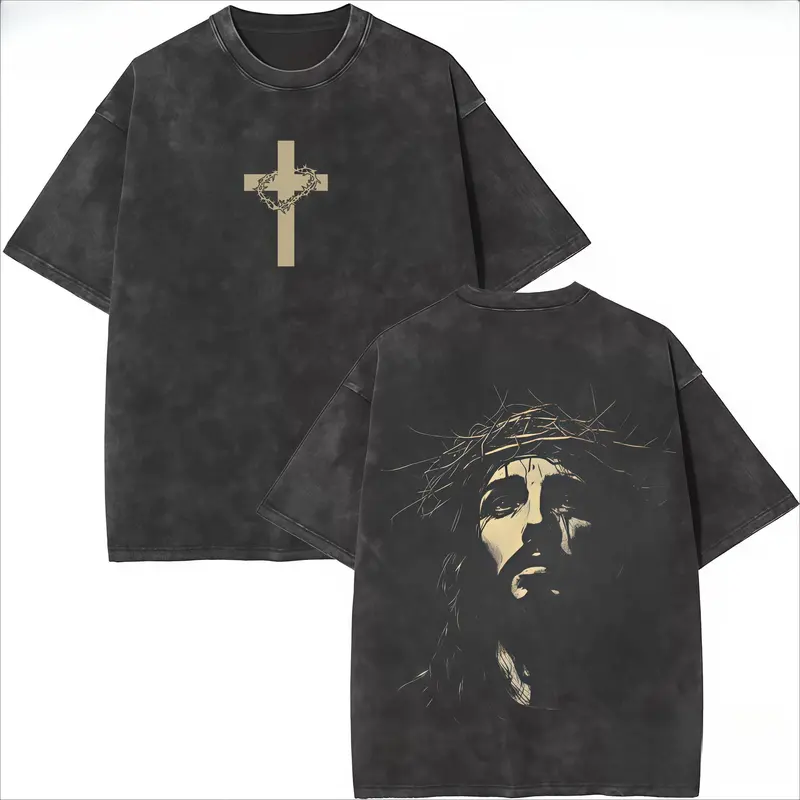 Men's Washed Christian Graphic Tee