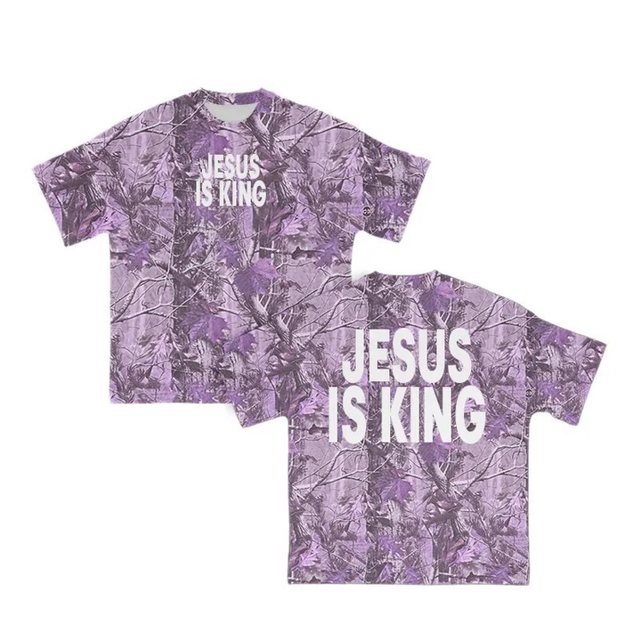 Jesus Is King Camo Graphic Tee