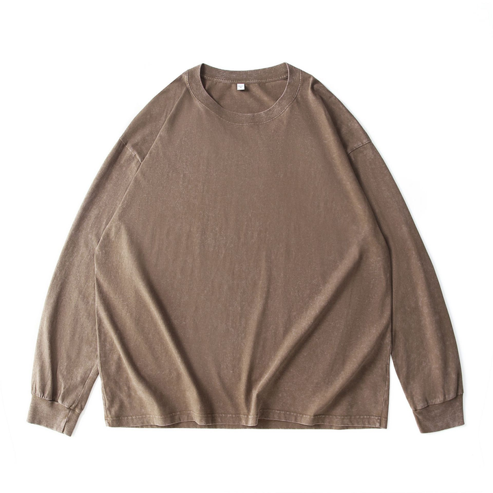 Washed Distressed Crewneck Sweatshirt