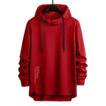 Men's Letter Print Knit Hoodie