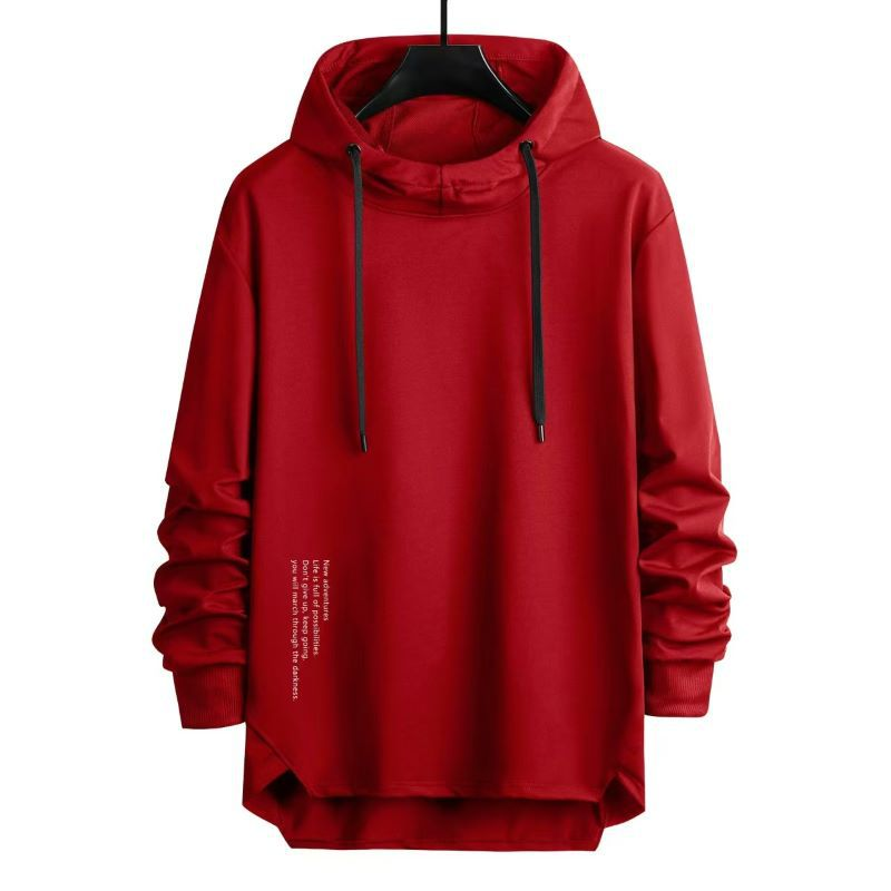 Men's Letter Print Knit Hoodie