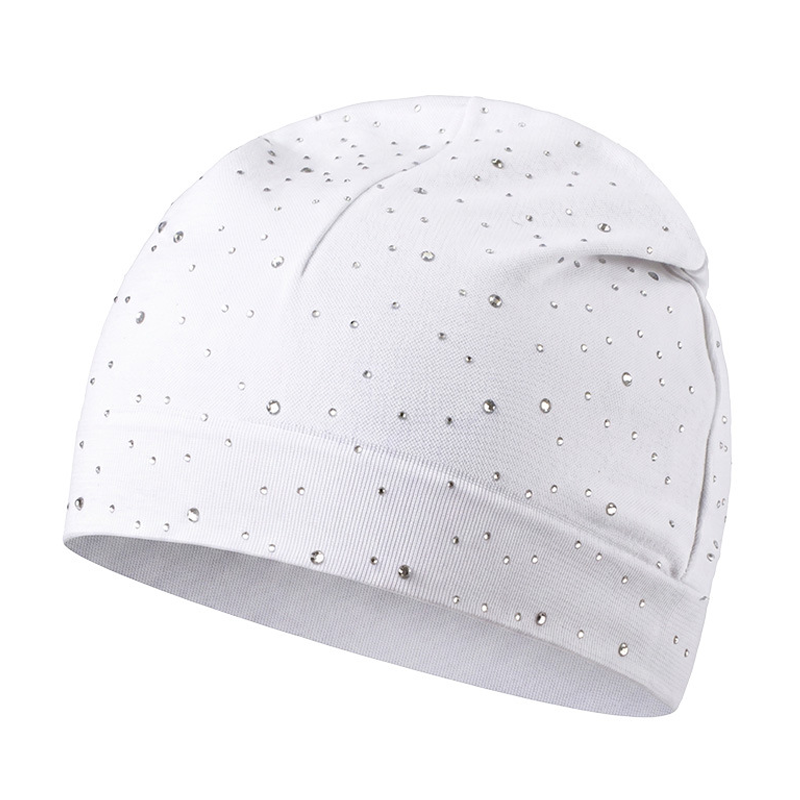 Rhinestone Skull Cap Streetwear Beanie