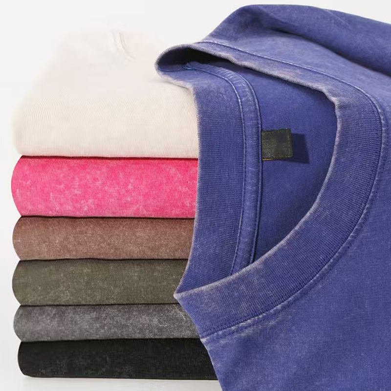 Vintage Distressed Oversized Drop-Shoulder Tee