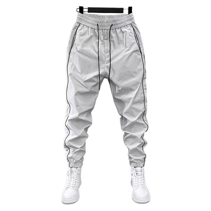 Side-Stripe Drawstring Jogger Pants