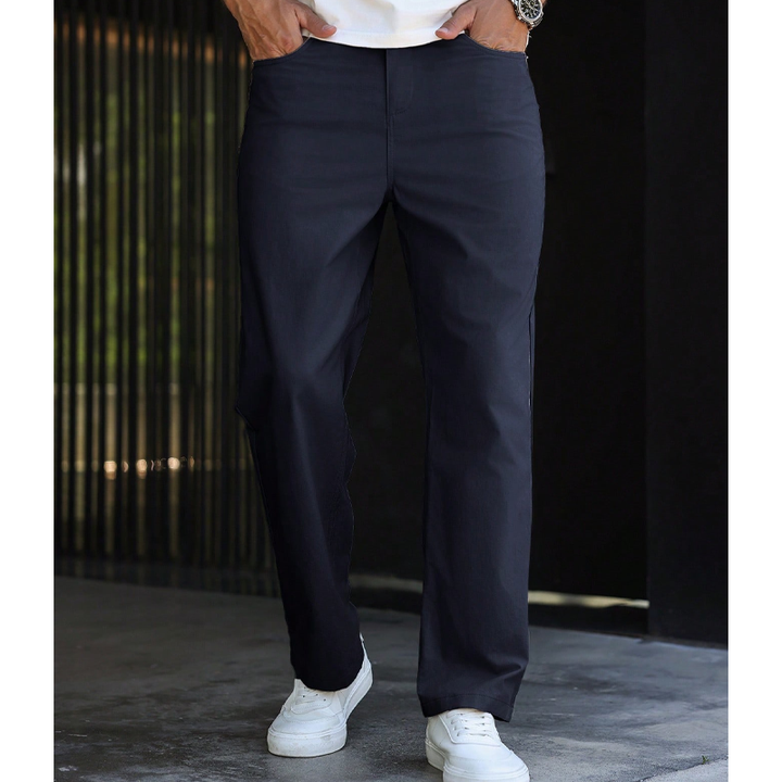 Relaxed Wide-Leg Casual Pants
