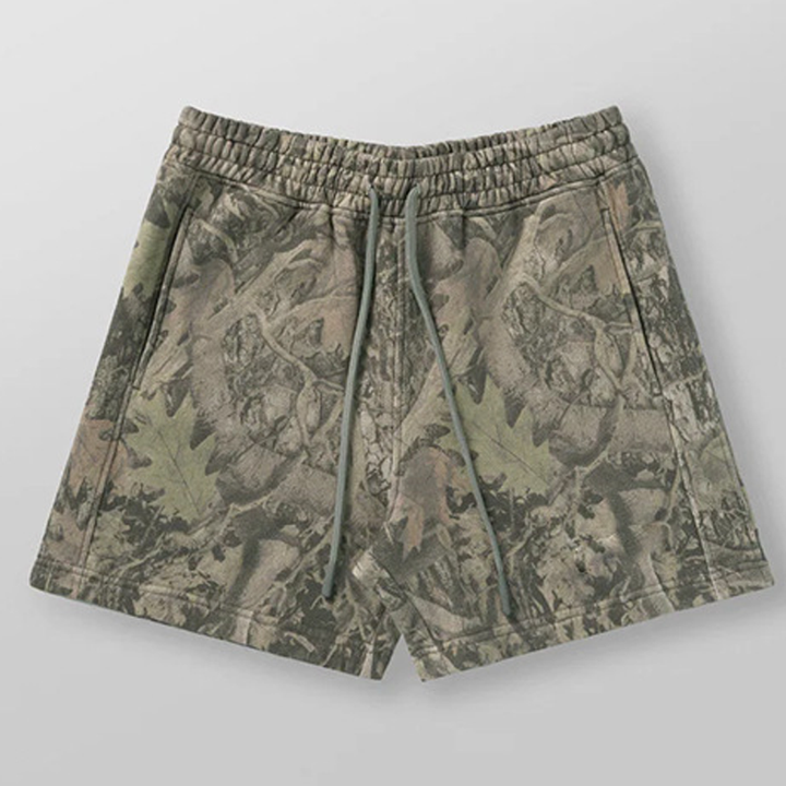 Nature Print Casual Shorts