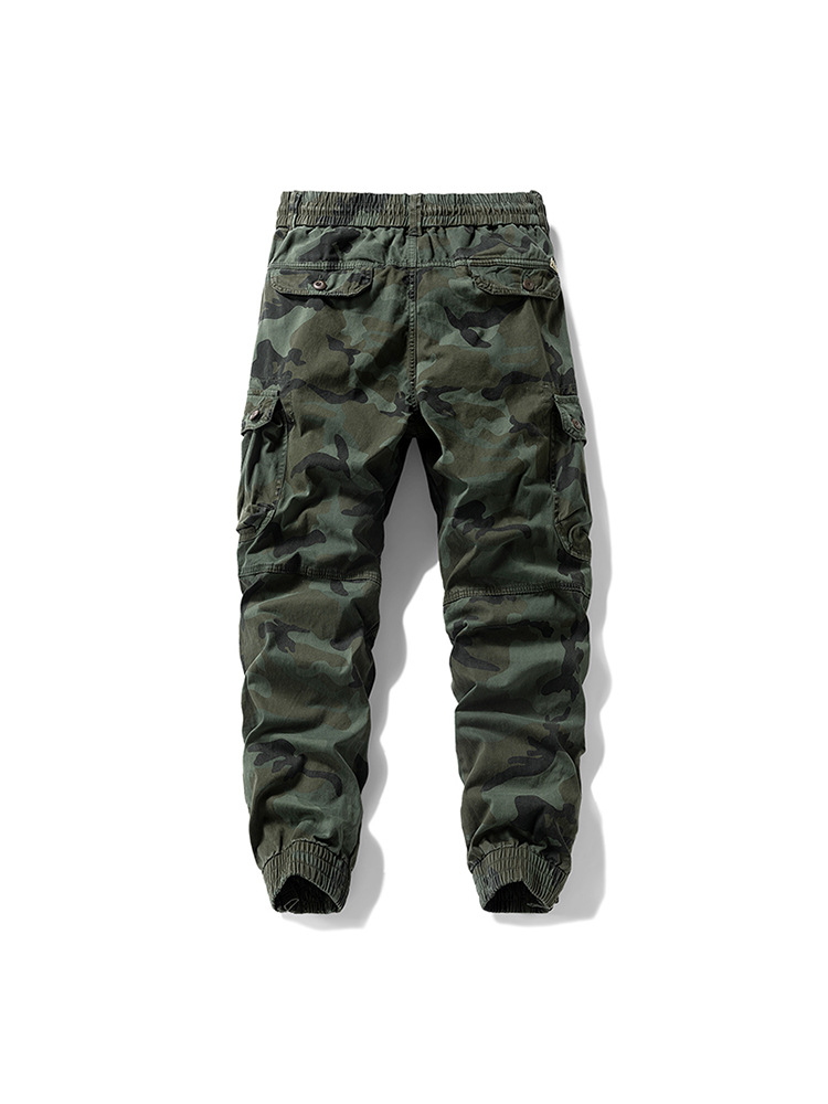 Men's Camo Cotton Cargo Jogger Pants