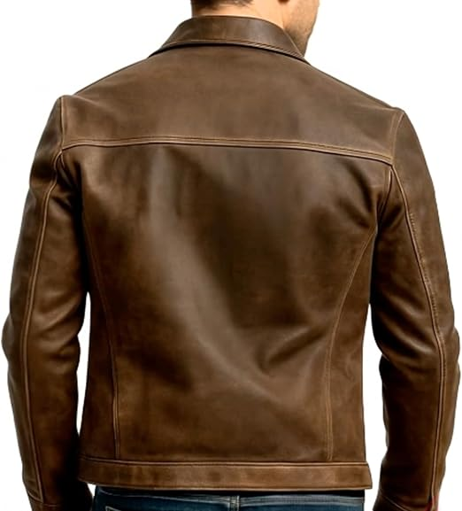 Vintage Washed Leather Jacket